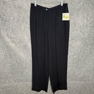 NWT Liz Claiborne Elegant‎ Navy Blue Silk Dress Pants- Sz 12P